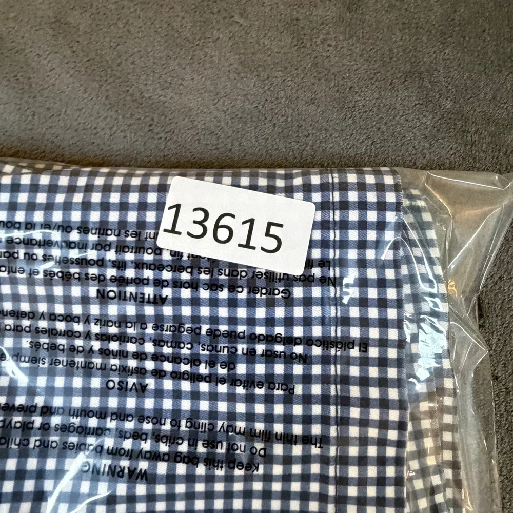 Tommy Hilfiger Gingham Plaid Shorts Blue White Casual Stretch Women Size 8 32x9
